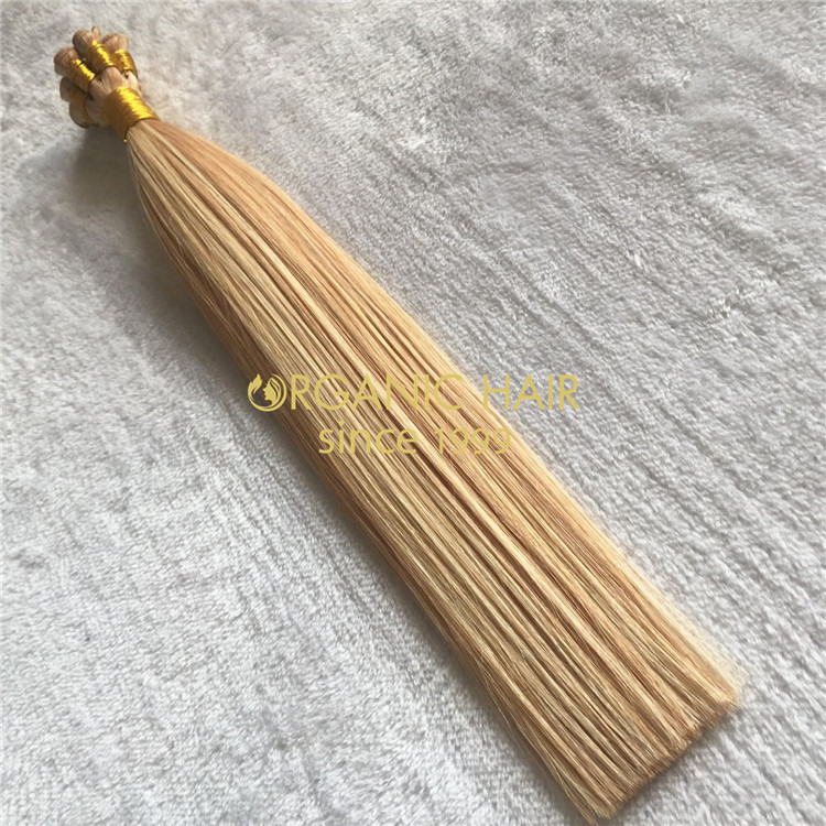 Russian human mix color hand-tied weft wholesale in China A153